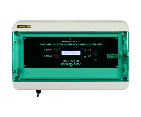 Информационный блок газоанализатора СИГМА-03М.ИПК (8 каналов, 8 реле,  Мод.1) RS485 + ПО, конвертер RS-485 к USB