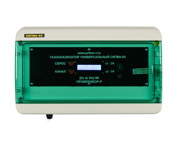 Информационный блок газоанализатора СИГМА-03М.ИПК (4 канала, 4 реле, Мод.1), элегаз RS485 + ПО, конвертер RS-485 к USB